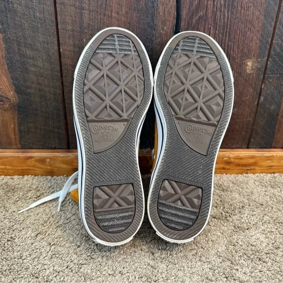 Converse High-Top Sneakers - Mustard Yellow Ws 6.5 - Picture 3 of 4